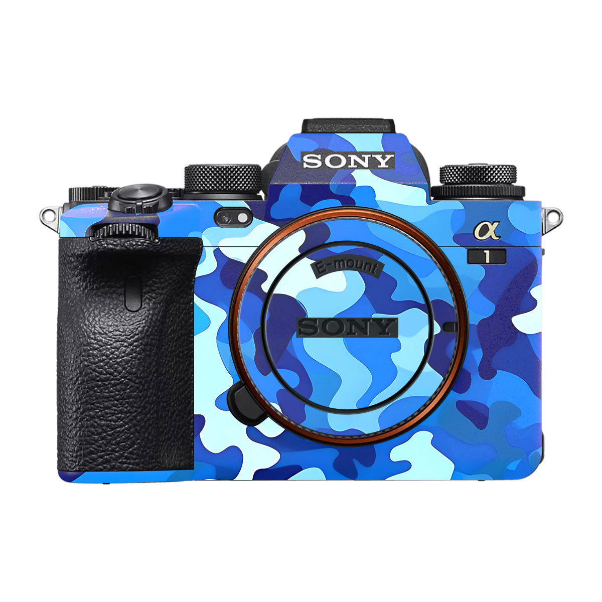 Arctic Blue Camo Pattern Sony A1 Camera Skin