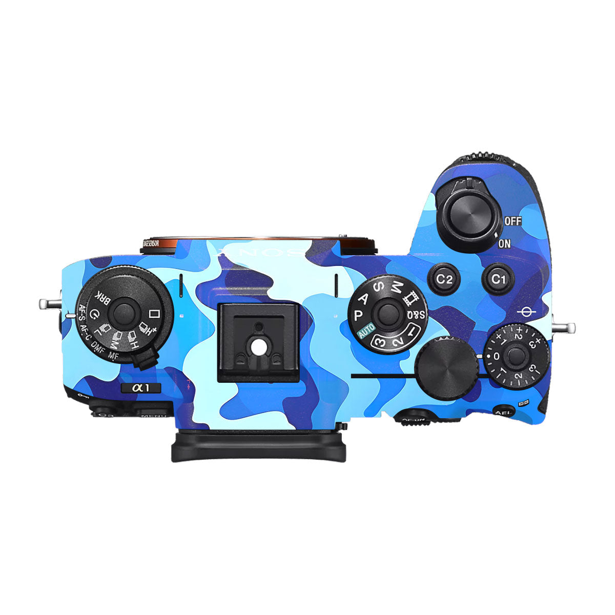 Arctic Blue Camo Pattern Sony A1 Camera Skin