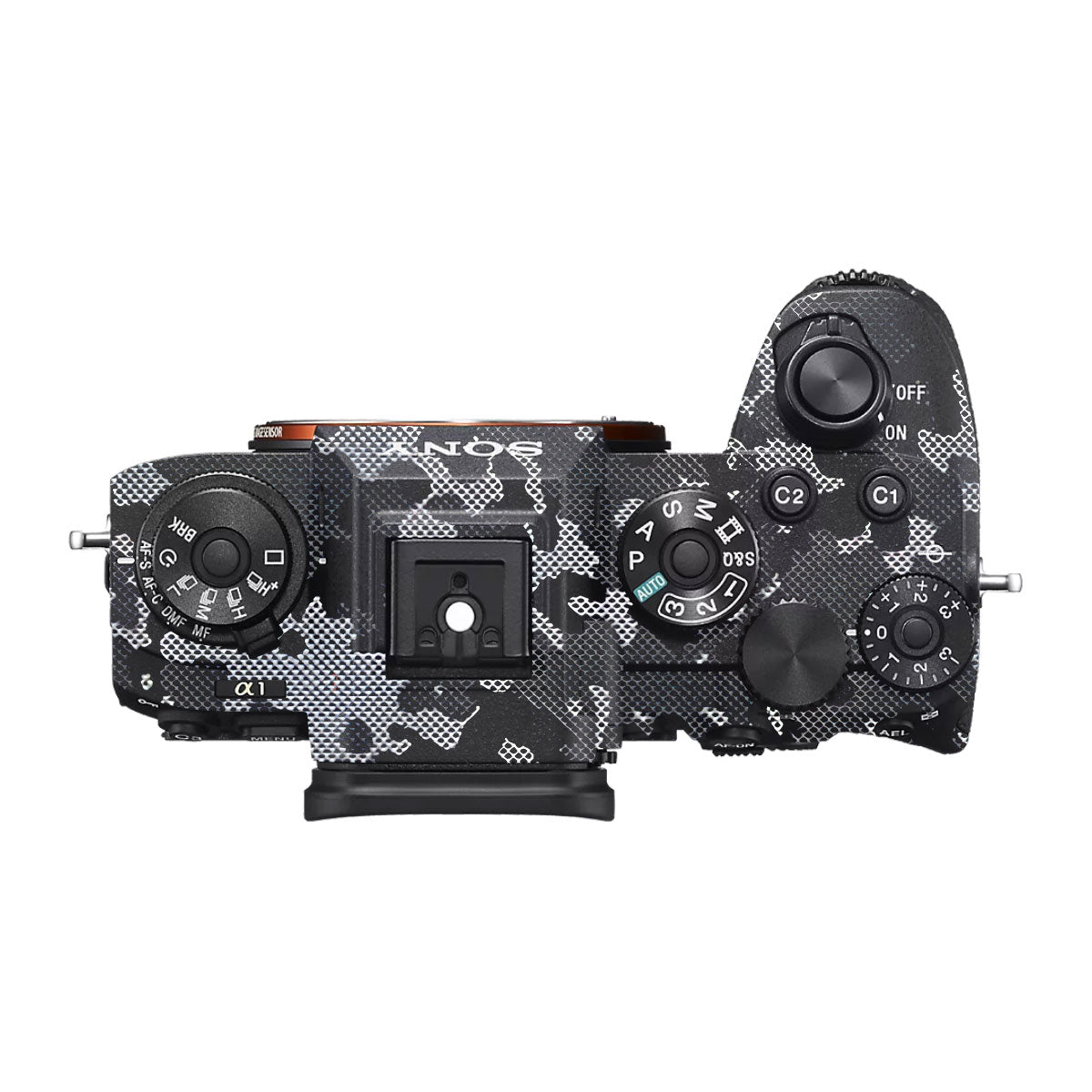 Stealth Grey Camo Sony A1 Camera Skin