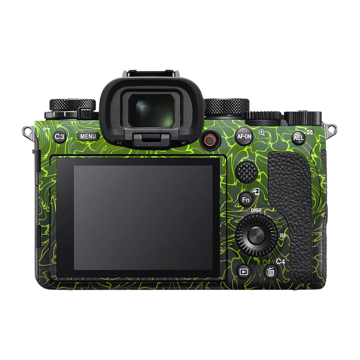 Lime Yellow to Black Gradient Sony A1 Camera Skin