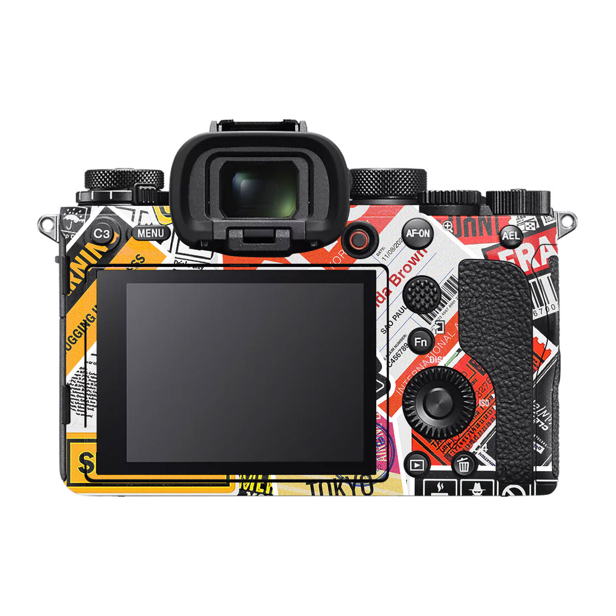 Tech Aesthetic Sticker Collage Sony A1 Camera Skin