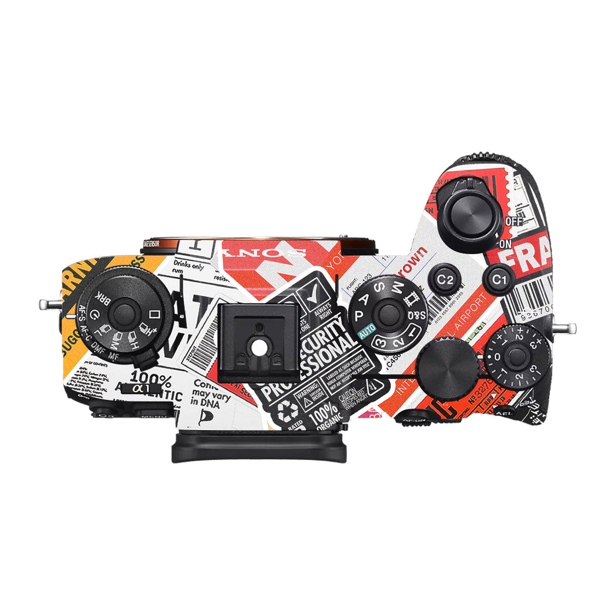 Tech Aesthetic Sticker Collage Sony A1 Camera Skin