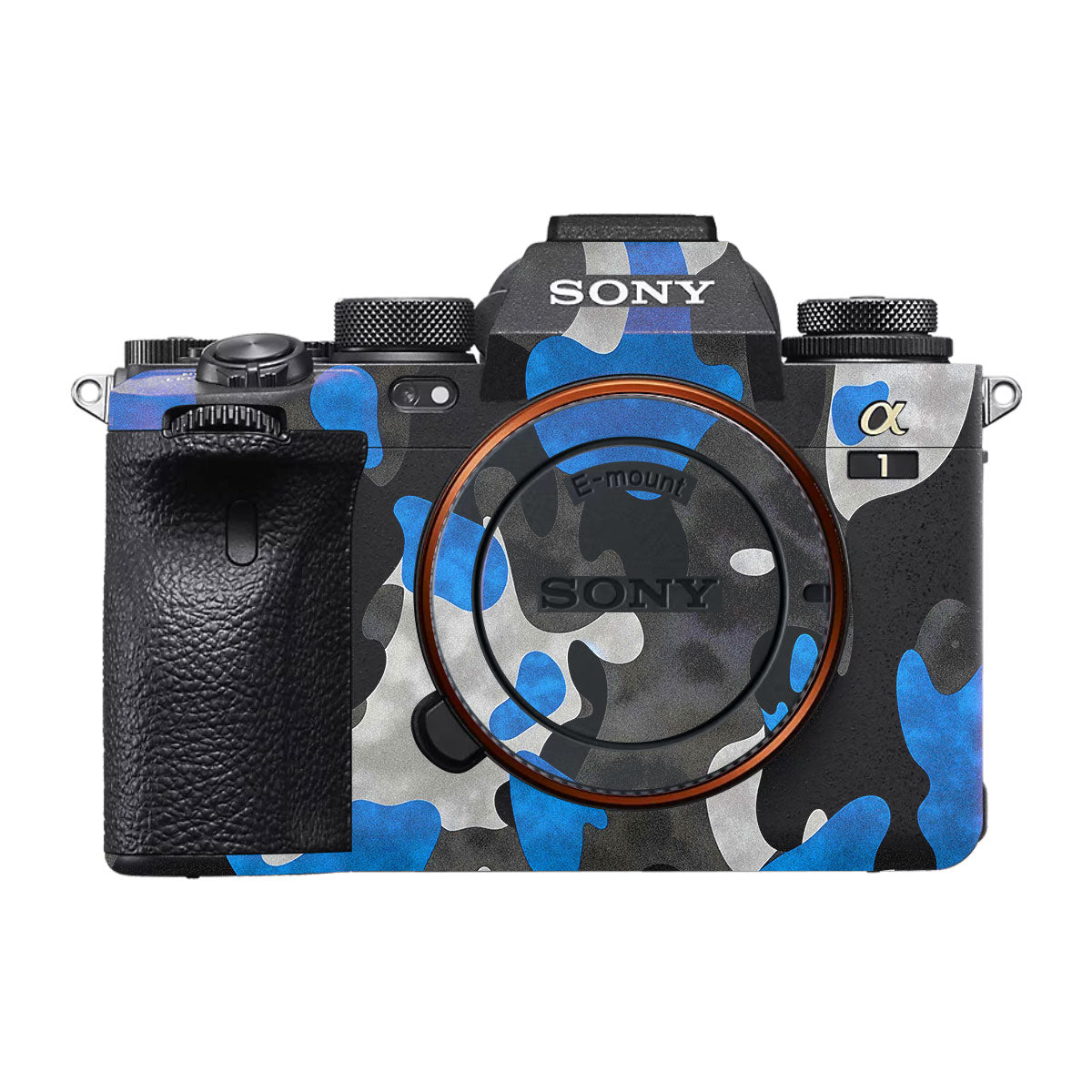 Blue Grey Camo Sony A1 Camera Skin