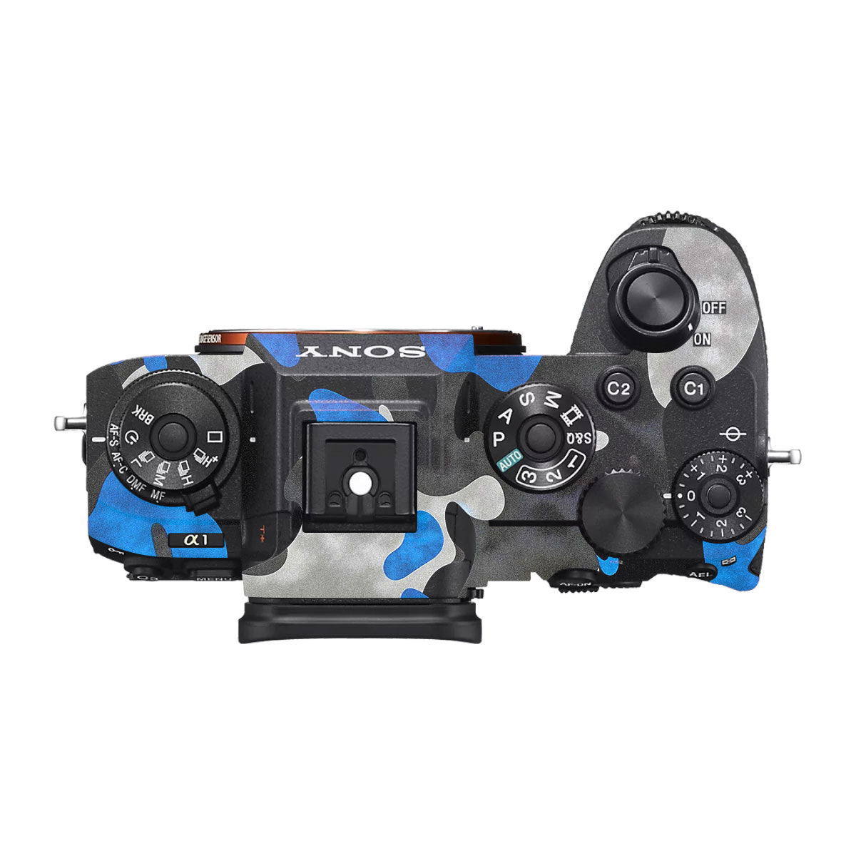 Blue Grey Camo Sony A1 Camera Skin