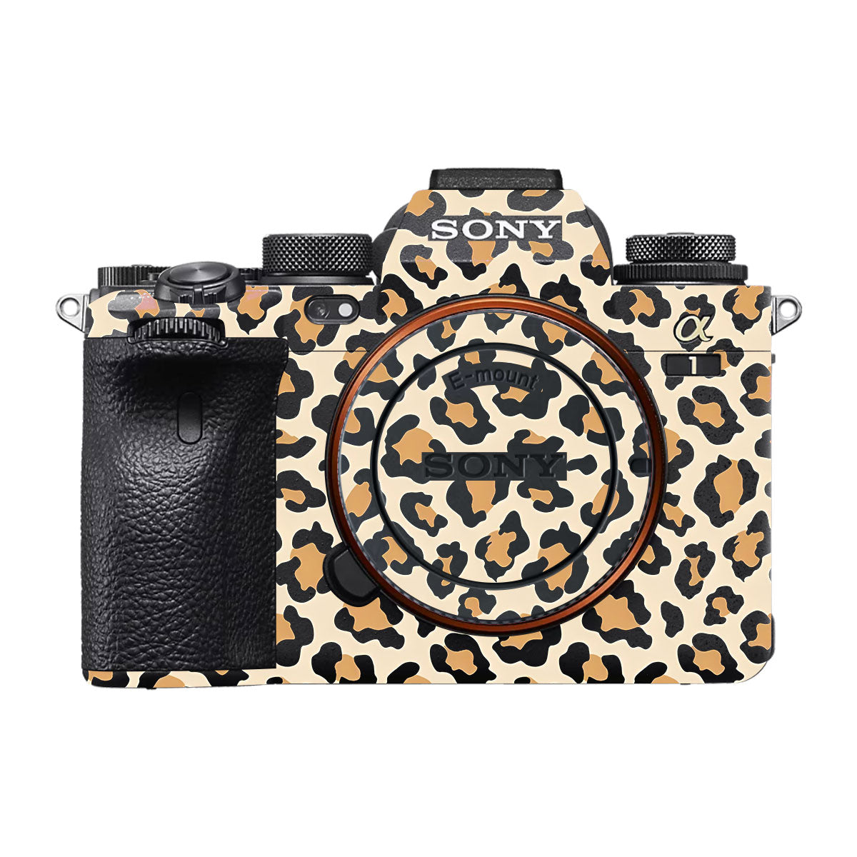 Sandy Leopard Spots Sony A1 Camera Skin