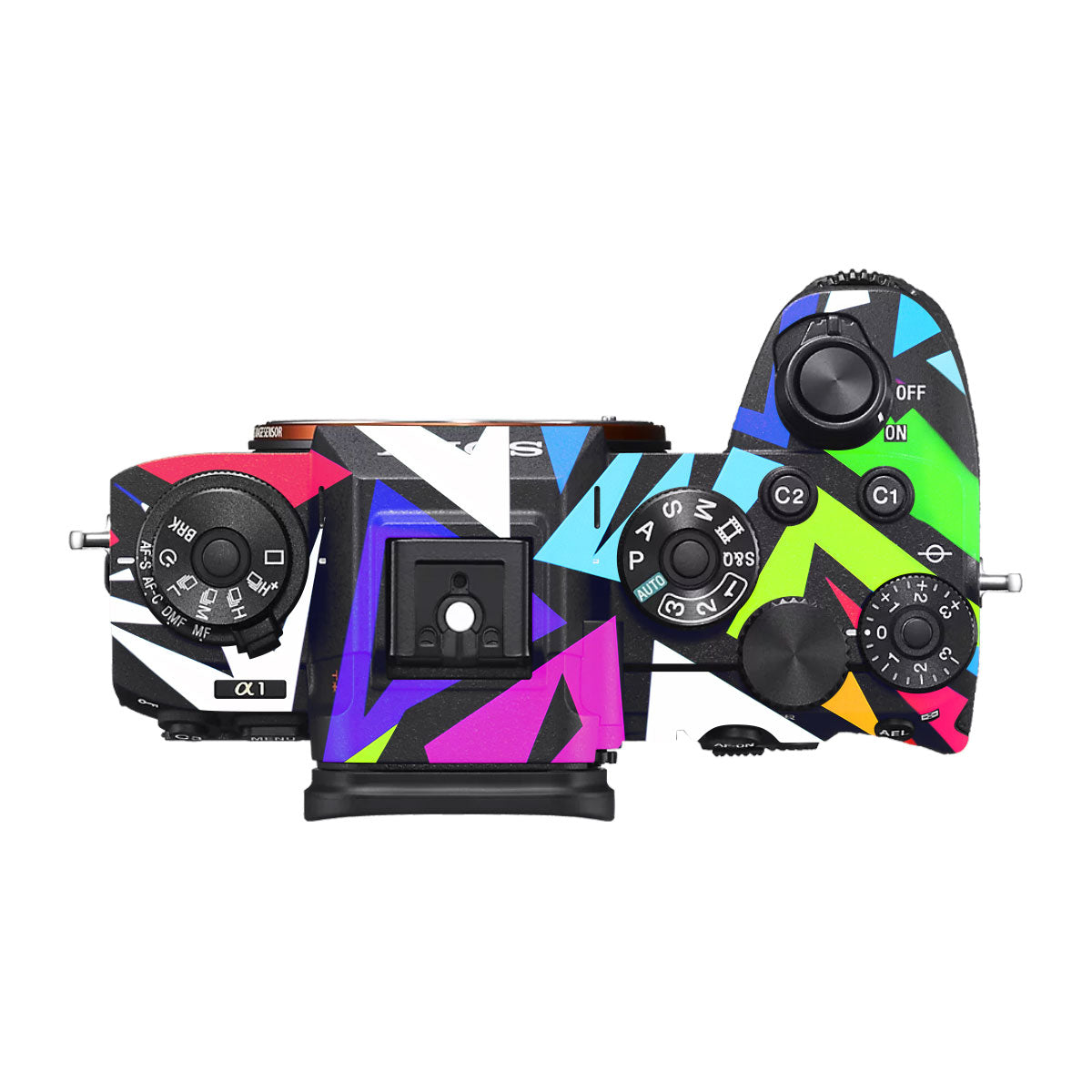 Bold Geometric Pop Sony A1 Camera Skin