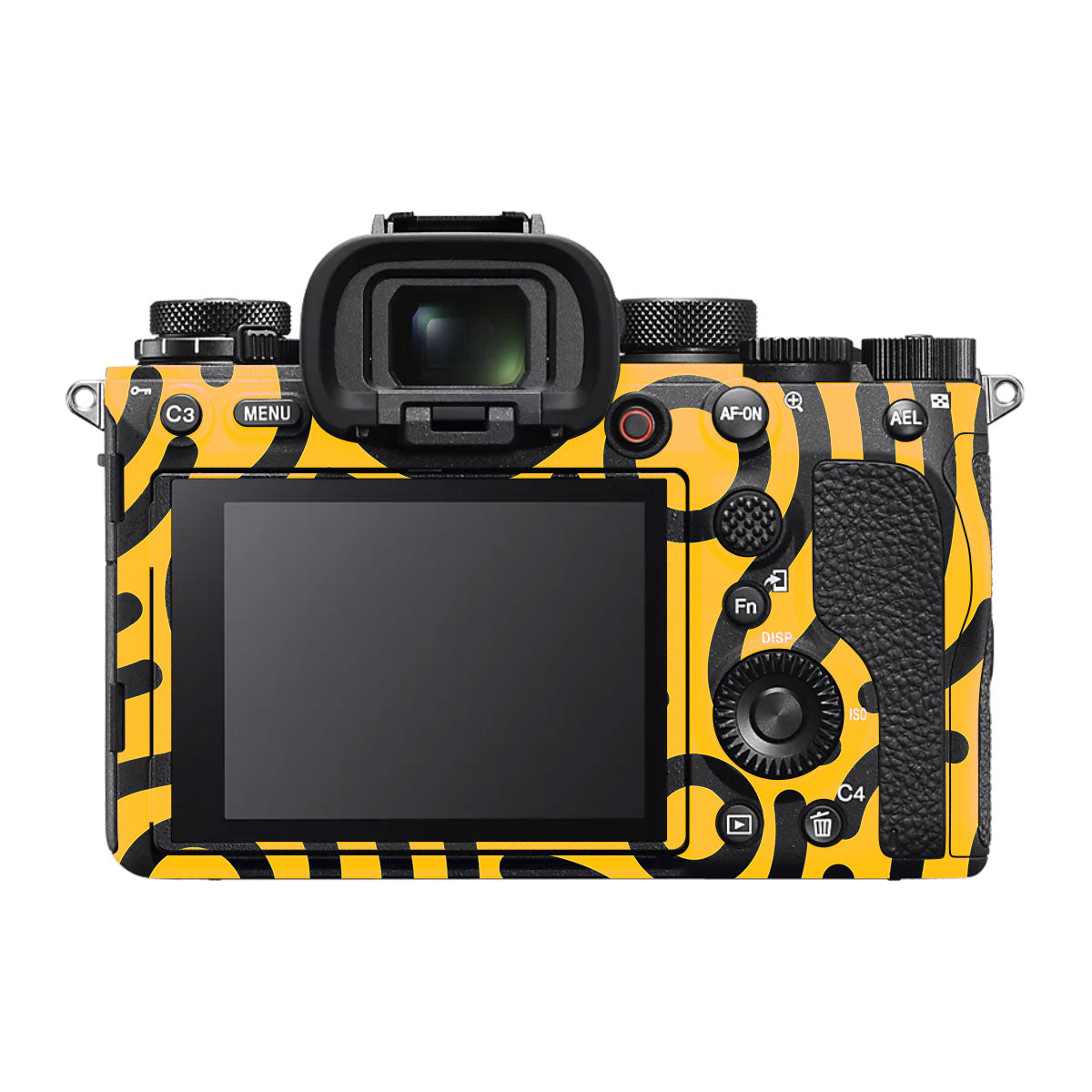 Minimal Yellow Wave Sony A1 Camera Skin