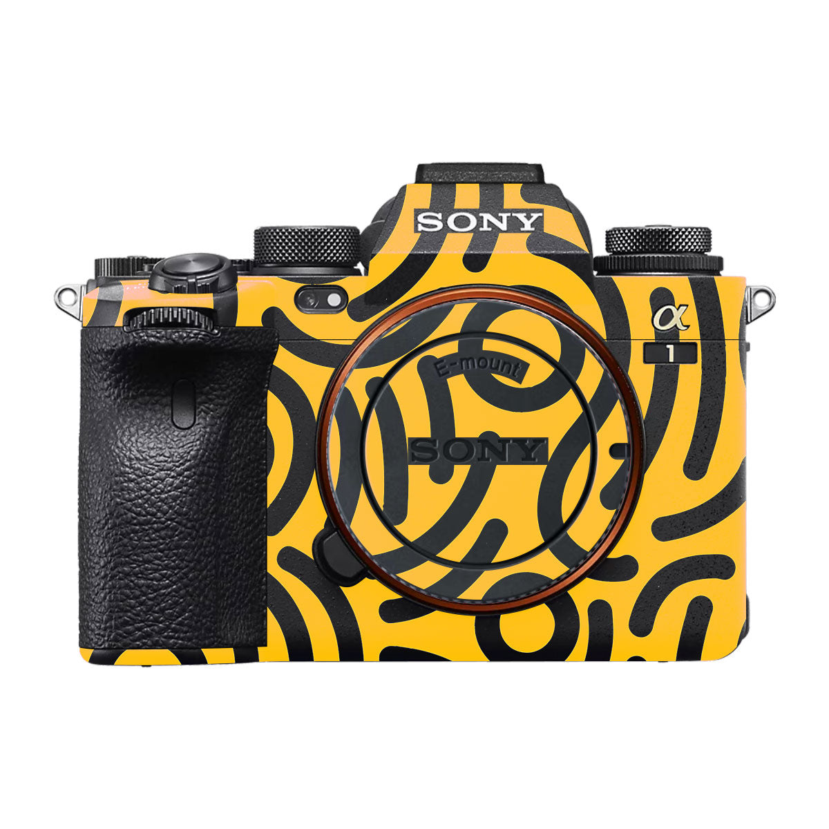 Minimal Yellow Wave Sony A1 Camera Skin