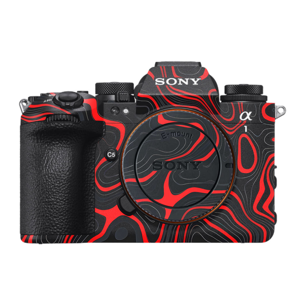 Crimson Waves Sony A1 Mark II Camera Skin