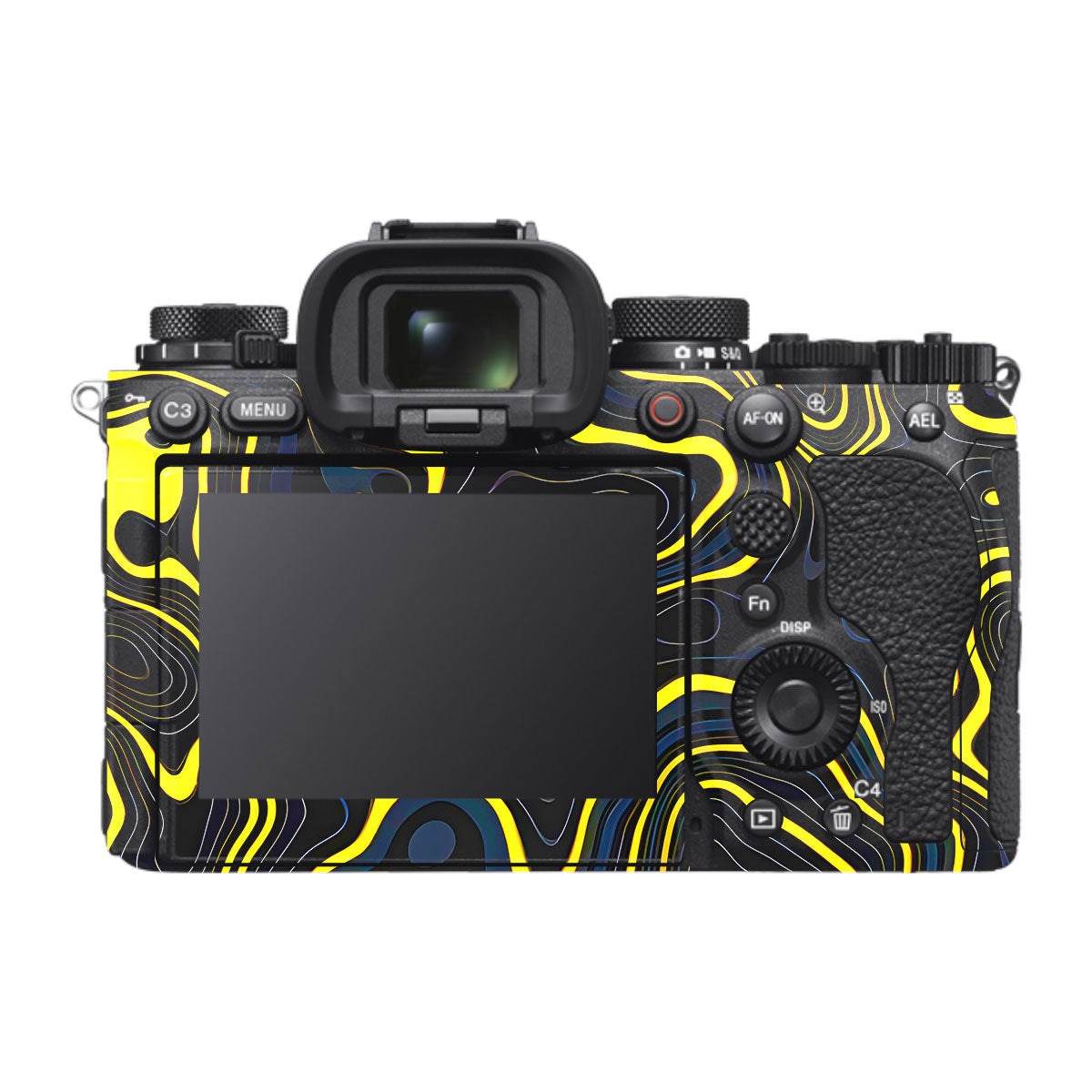 Neon Lava Contours Sony A1 Mark II Camera Skin