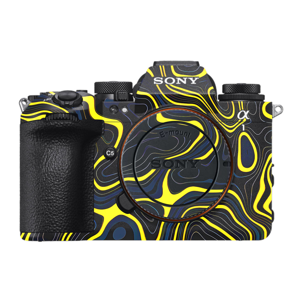 Neon Lava Contours Sony A1 Mark II Camera Skin