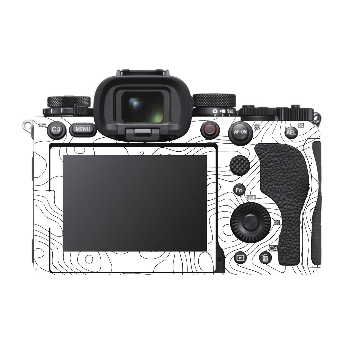 White Contour Design Sony A1 Mark II Camera Skin