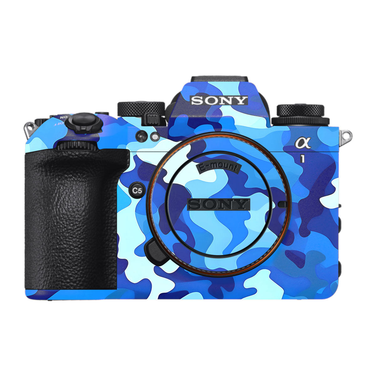 Arctic Blue Camo Pattern Sony A1 Mark II Camera Skin