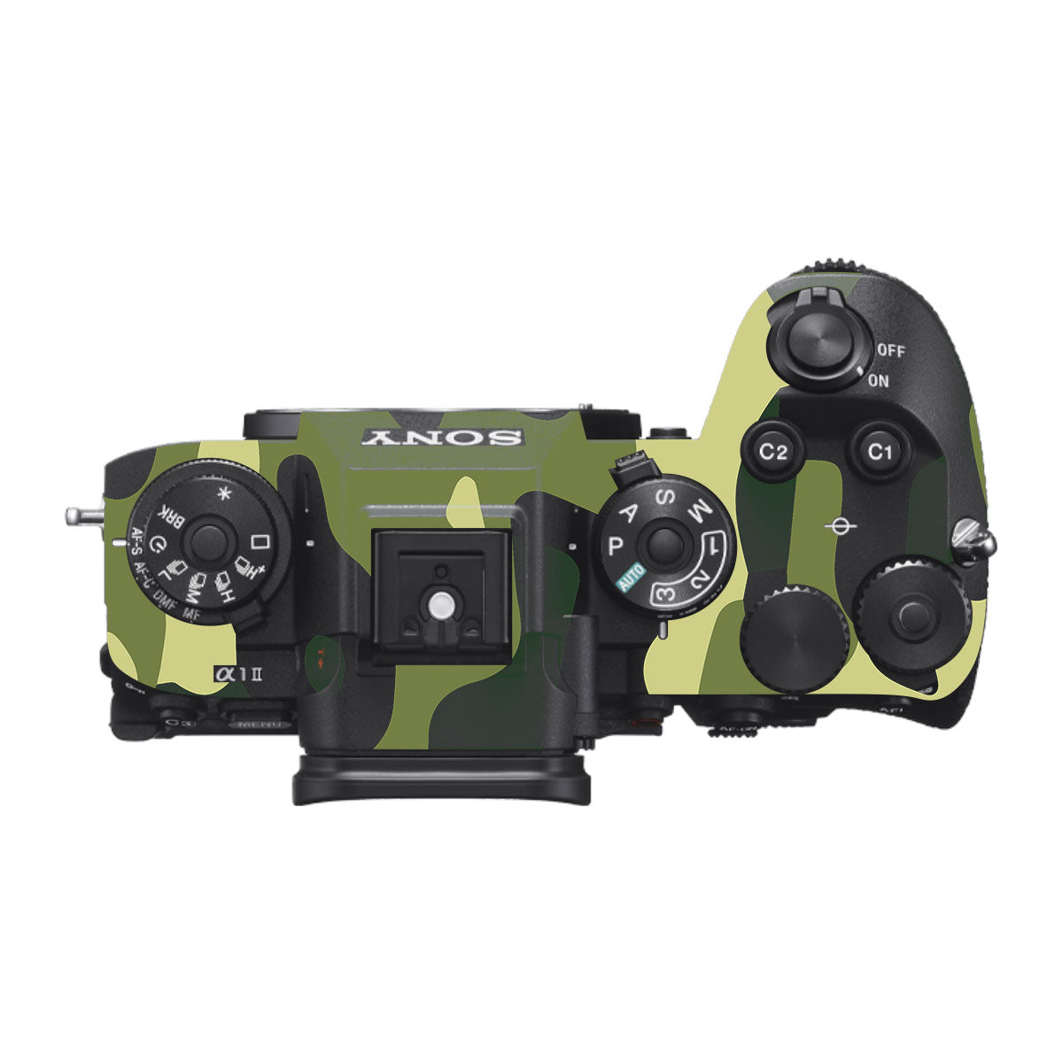 Forest Green Camo Sony A1 Mark II Camera Skin