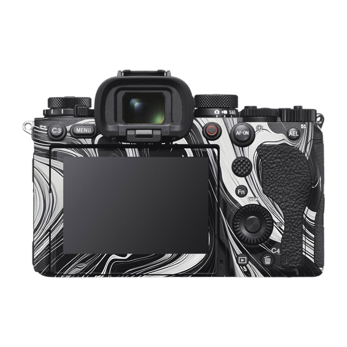 Black and White Marble Sony A1 Mark II Camera Skin