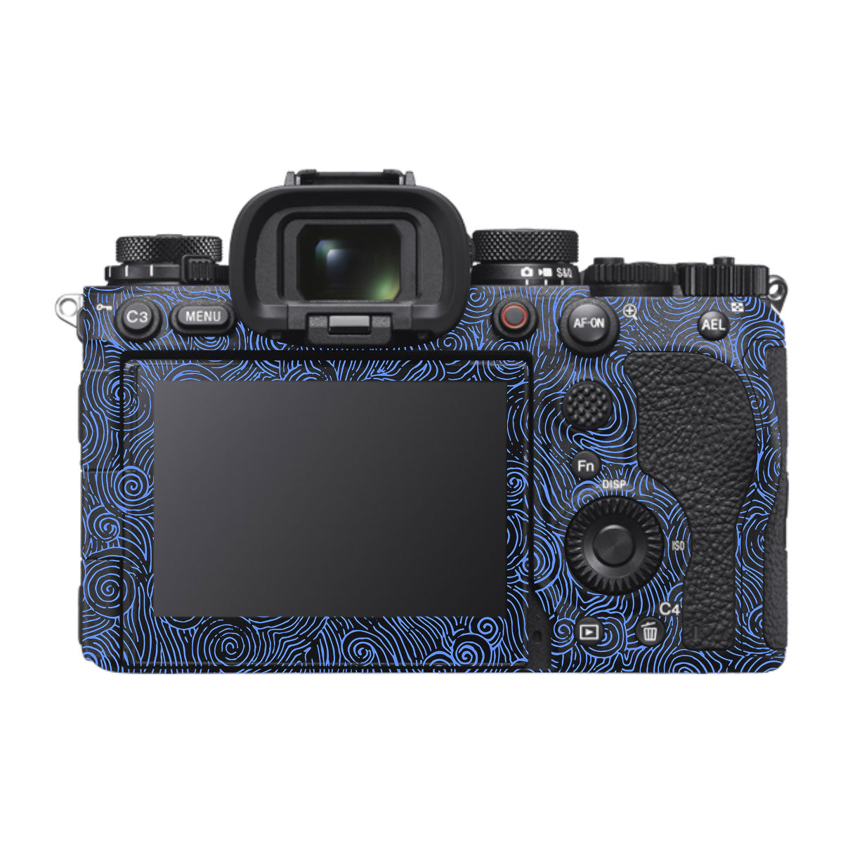 Blue Spirals Sony A1 Mark II Camera Skin