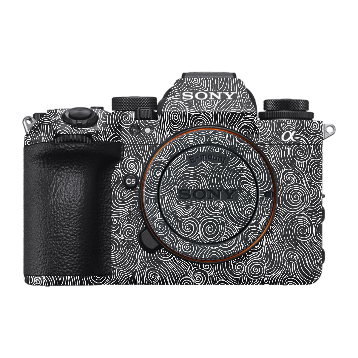 White Spirals Sony A1 Mark II Camera Skin