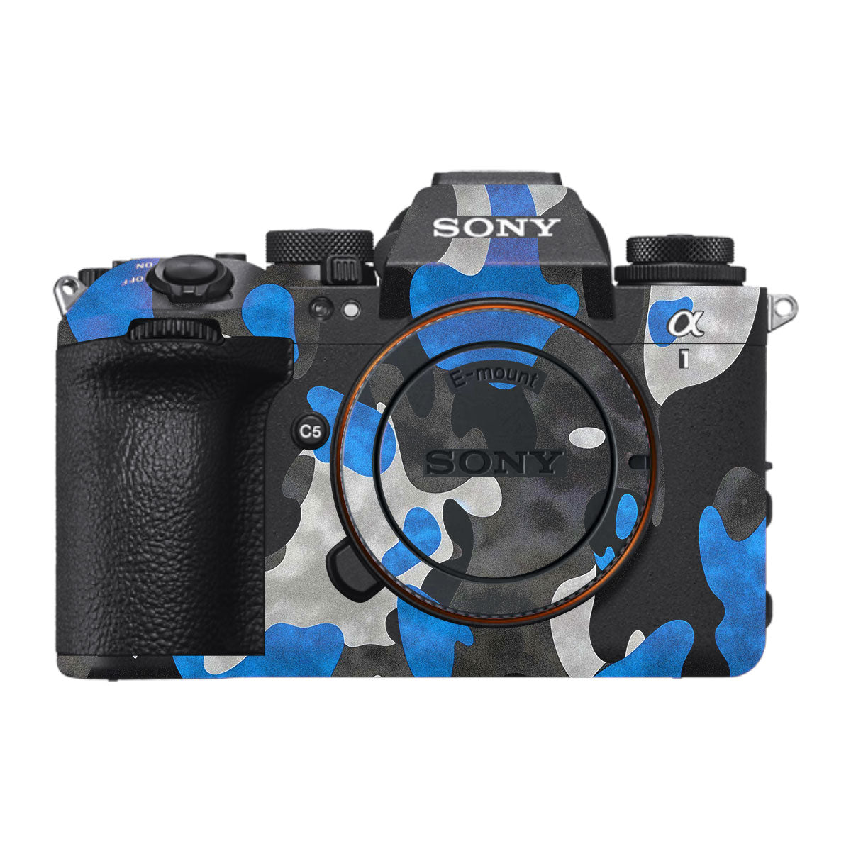 Blue Grey Camo Sony A1 Mark II Camera Skin