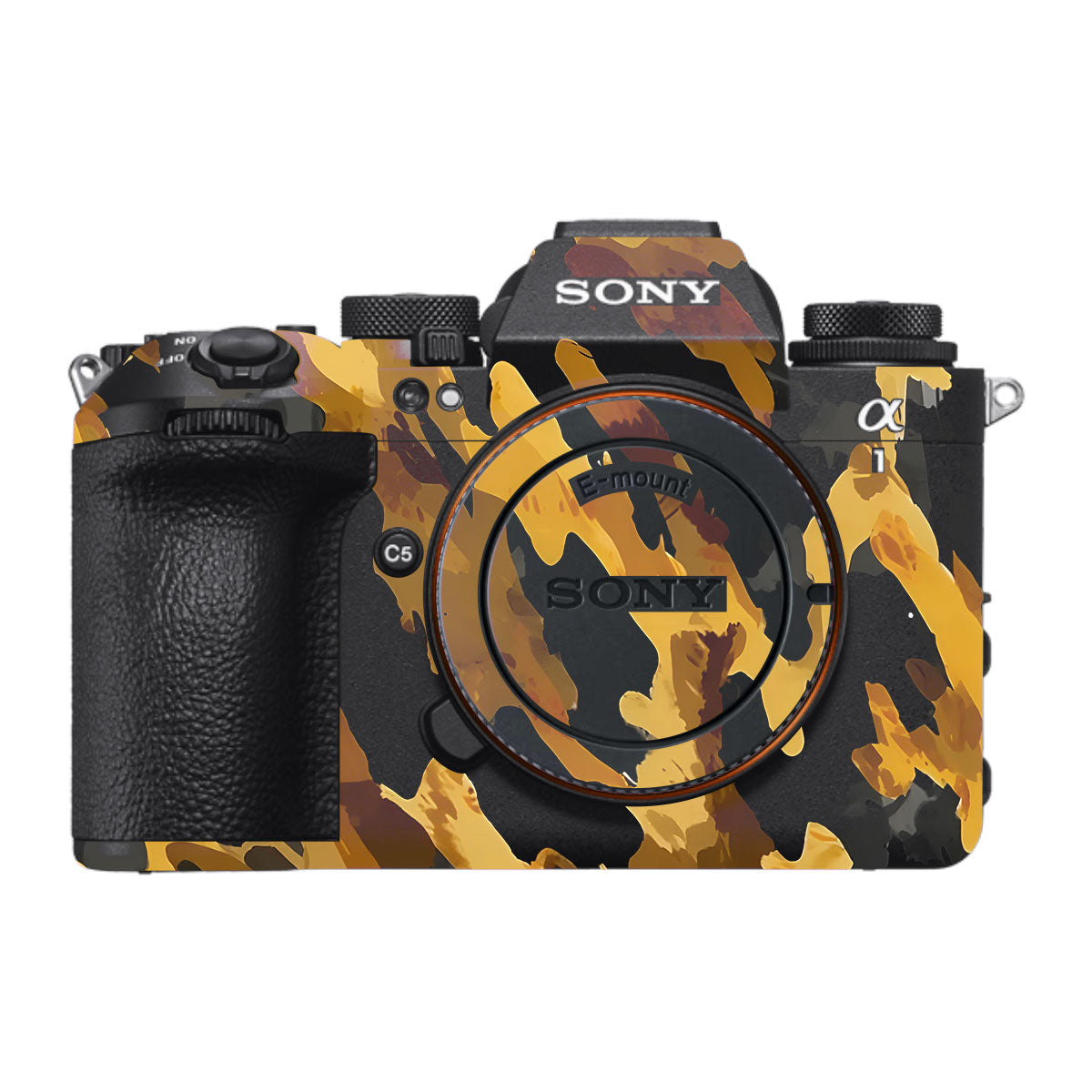 Camo Tiger Blend Sony A1 Mark II Camera Skin