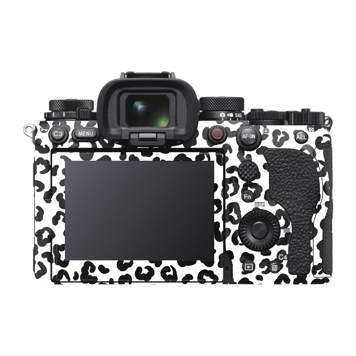 White Leopard Sony A1 Mark II Camera Skin