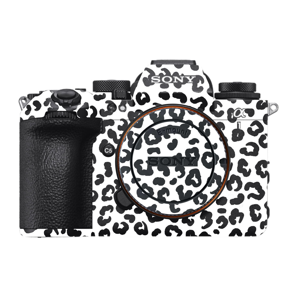 White Leopard Sony A1 Mark II Camera Skin
