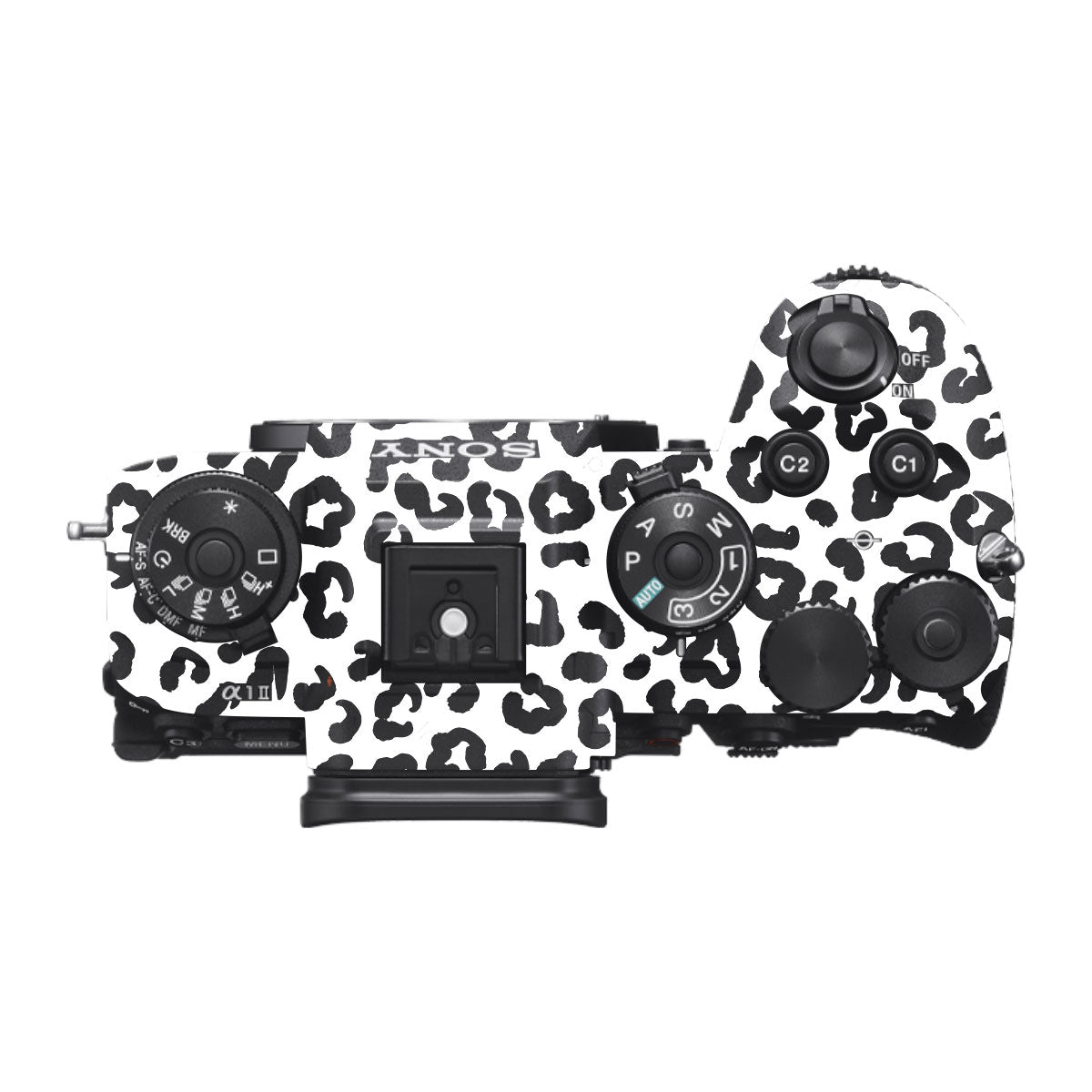 White Leopard Sony A1 Mark II Camera Skin
