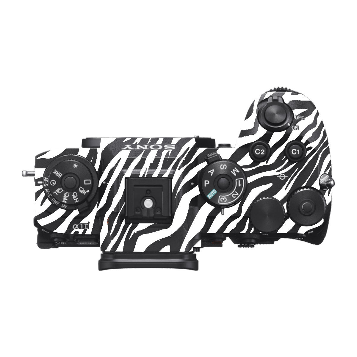 Classic Zebra Stripes Sony A1 Mark II Camera Skin