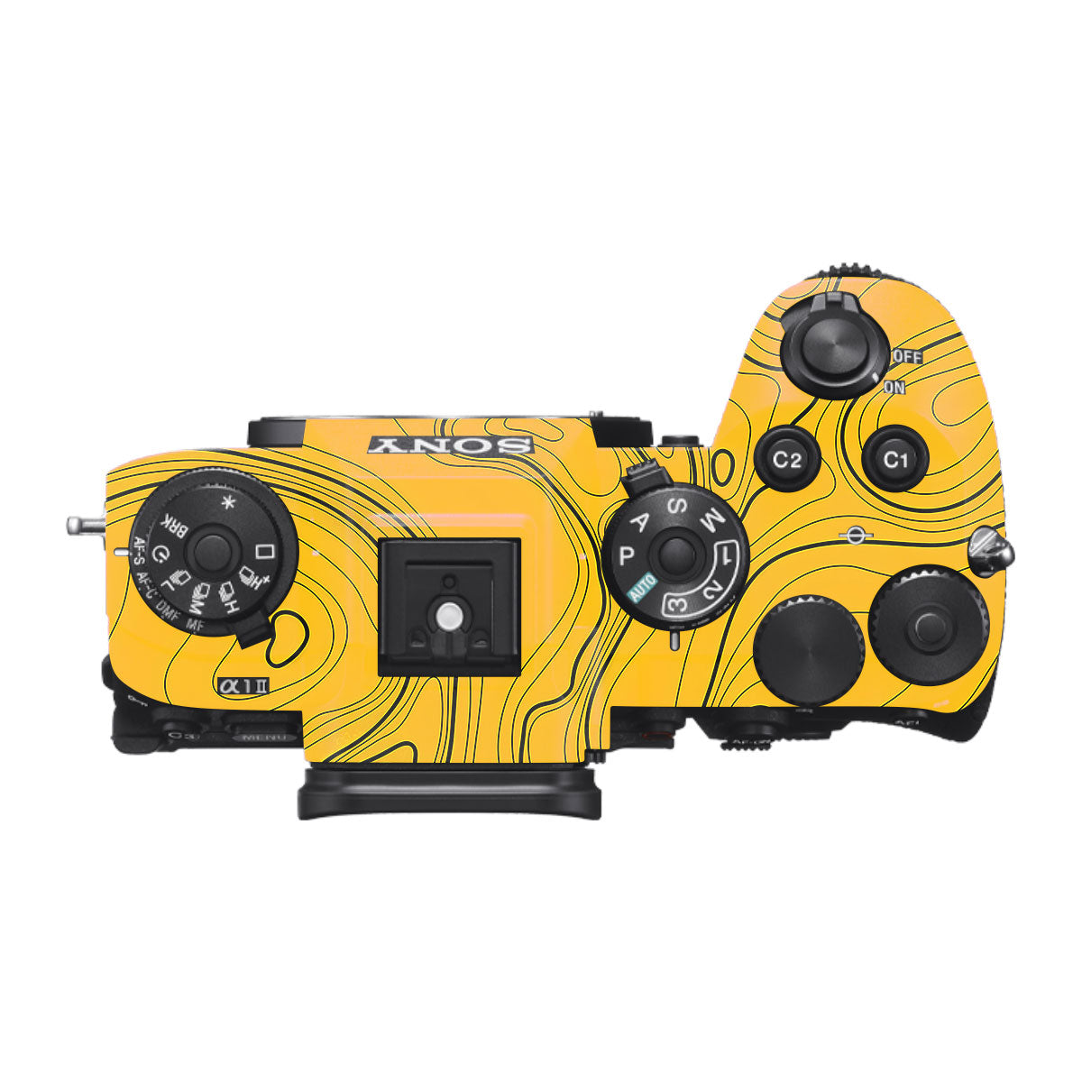 Topographic Map Pattern Sony A1 Mark II Camera Skin
