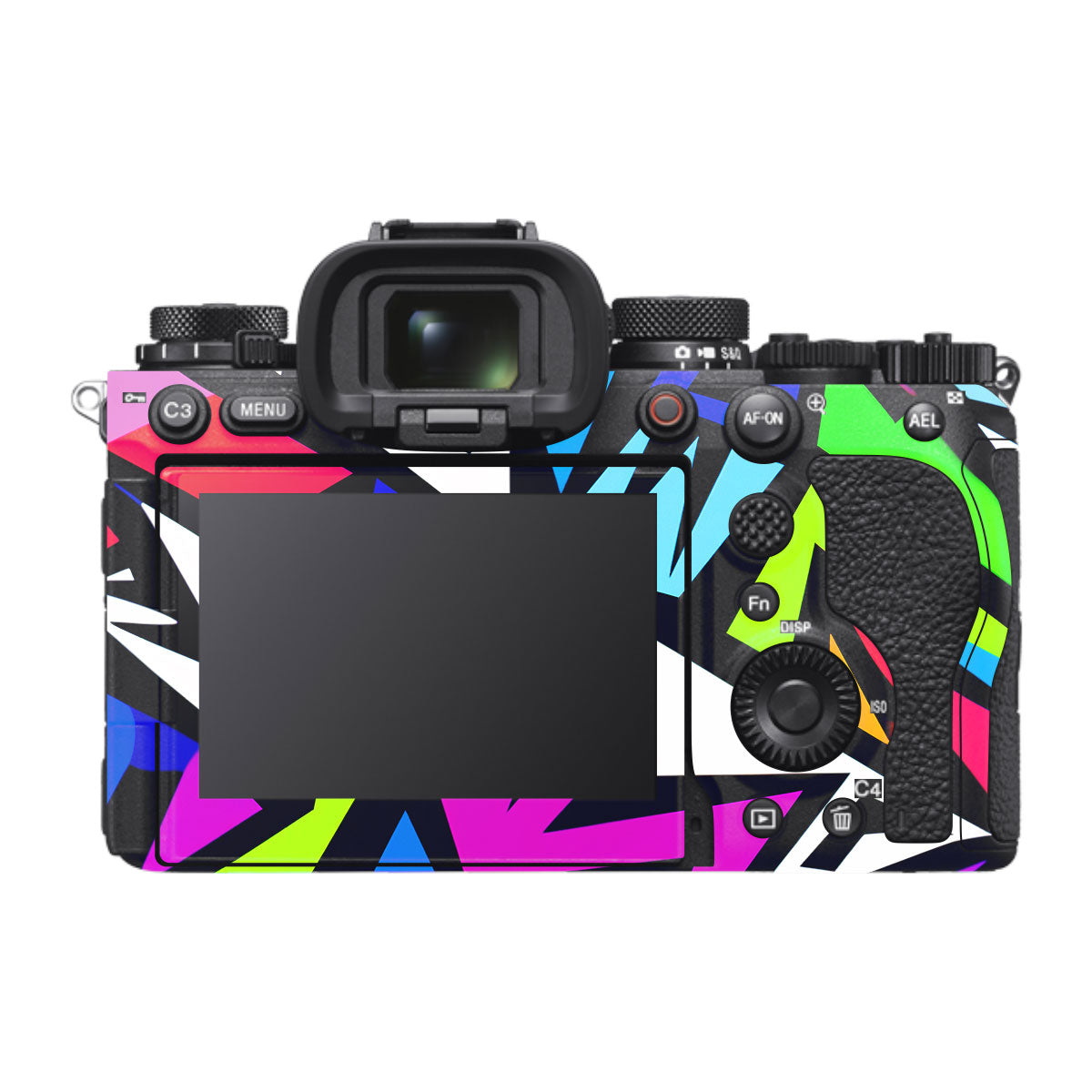 Bold Geometric Pop Sony A1 Mark II Camera Skin