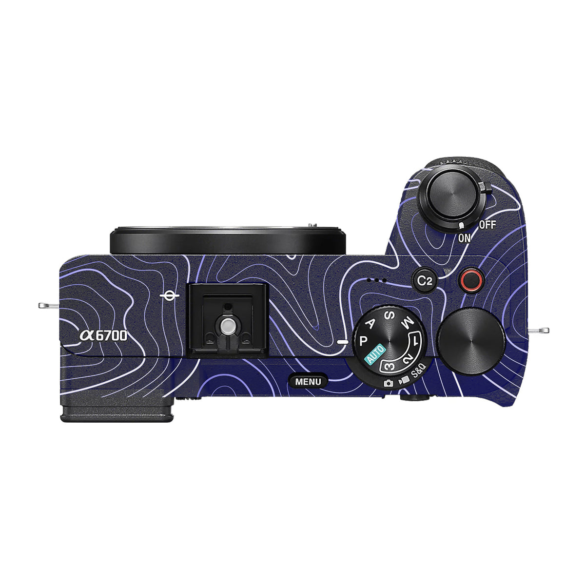 Deep Blue Contour Sony A6700 Camera Skin