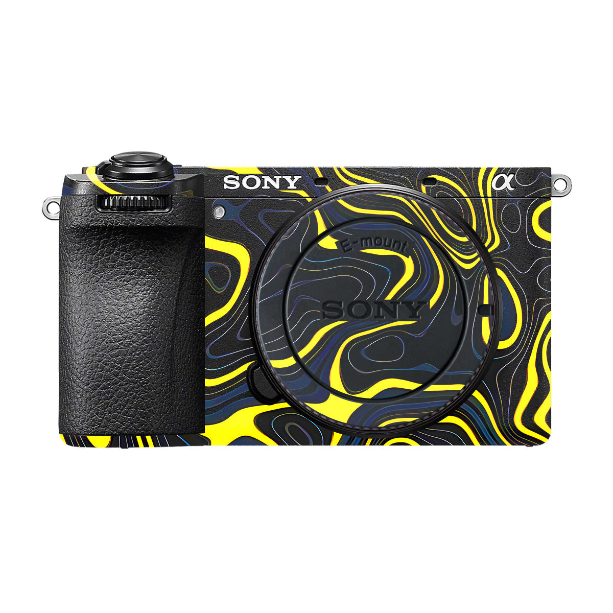 Neon Lava Contours Sony A6700 Camera Skin
