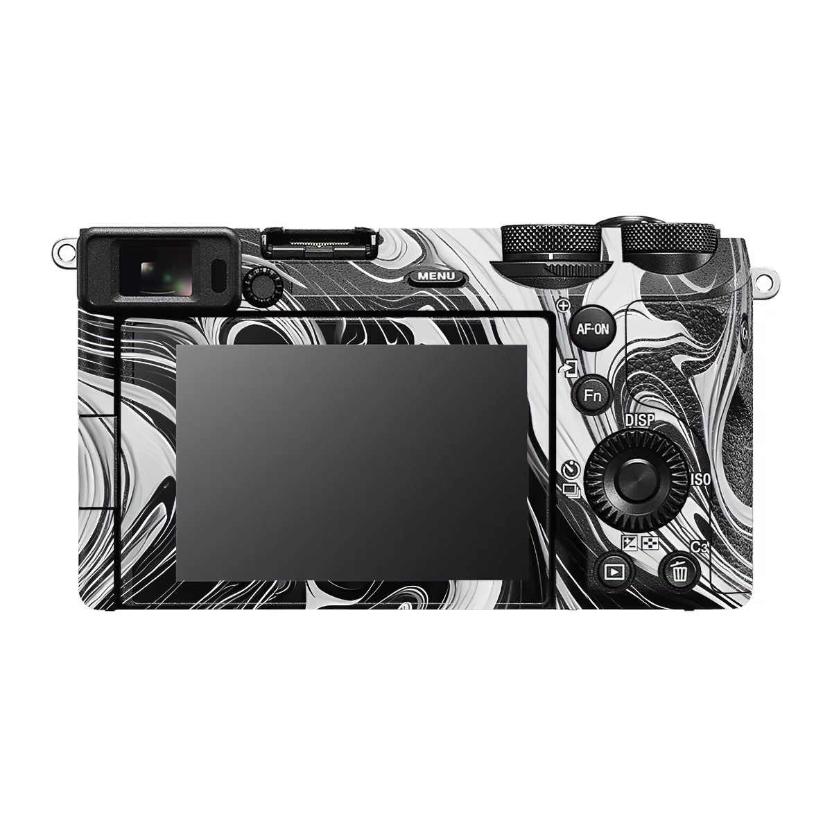 Black and White Marble Sony A6700 Camera Skin