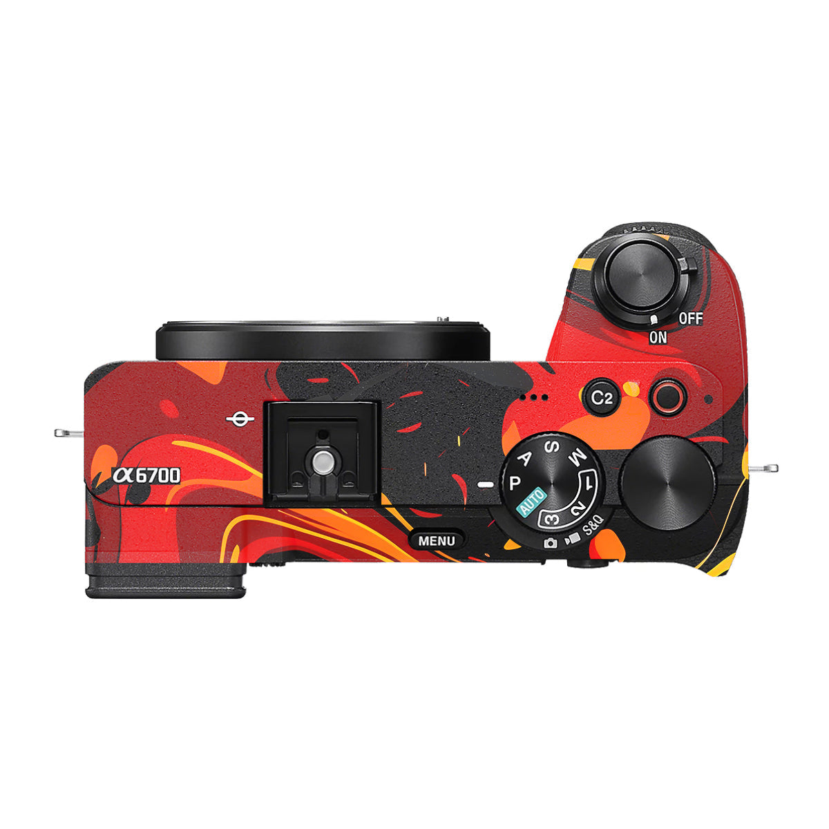 Lava Burst Sony A6700 Camera Skin