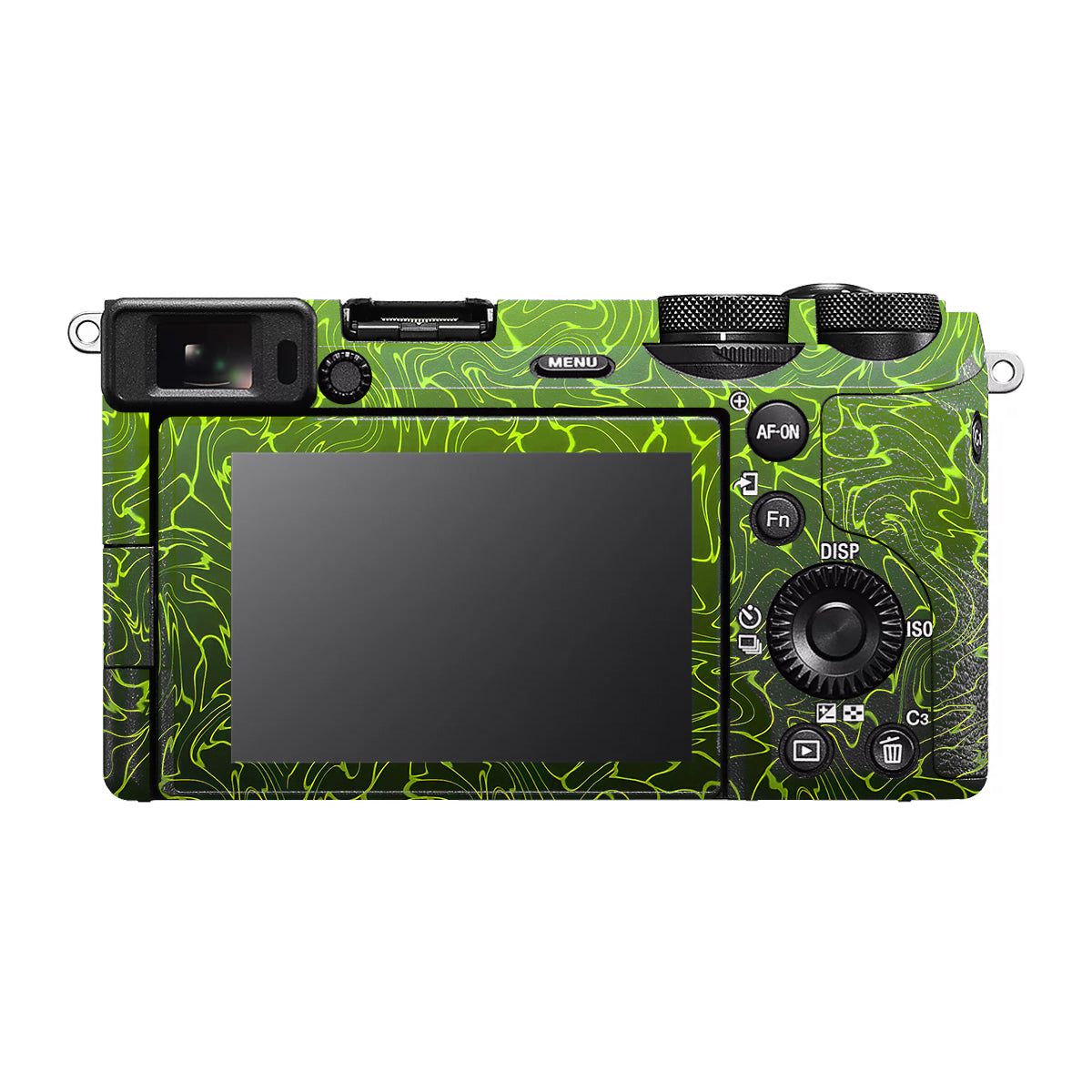 Lime Yellow to Black Gradient Sony A6700 Camera Skin