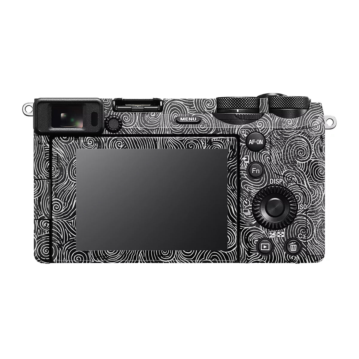 White Spirals Sony A6700 Camera Skin