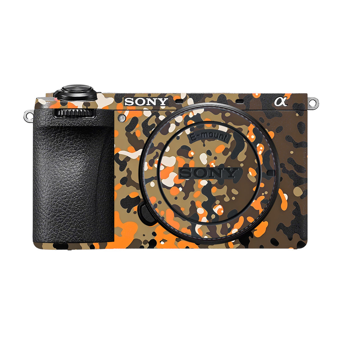 Orange Brown Spot Sony A6700 Camera Skin