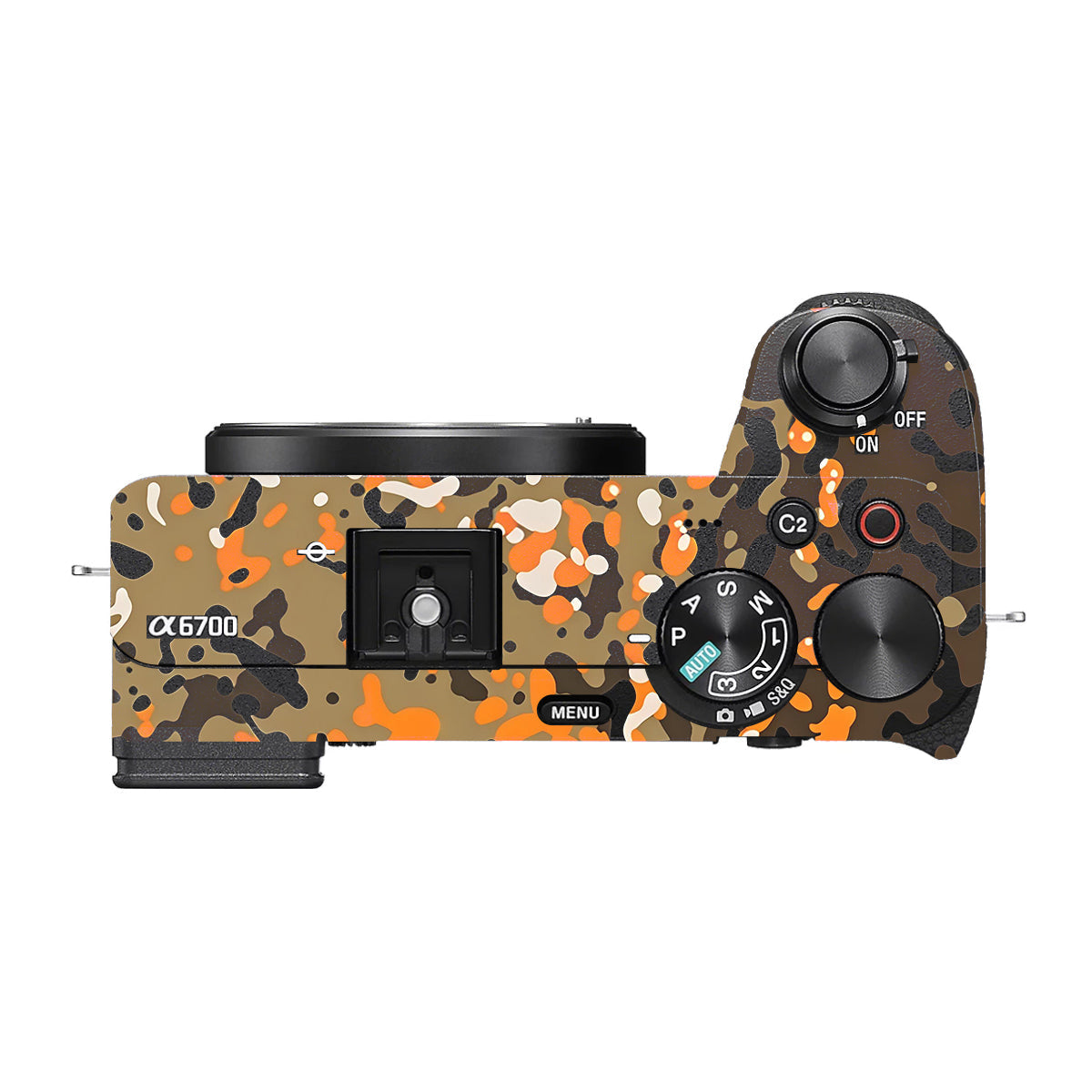 Orange Brown Spot Sony A6700 Camera Skin
