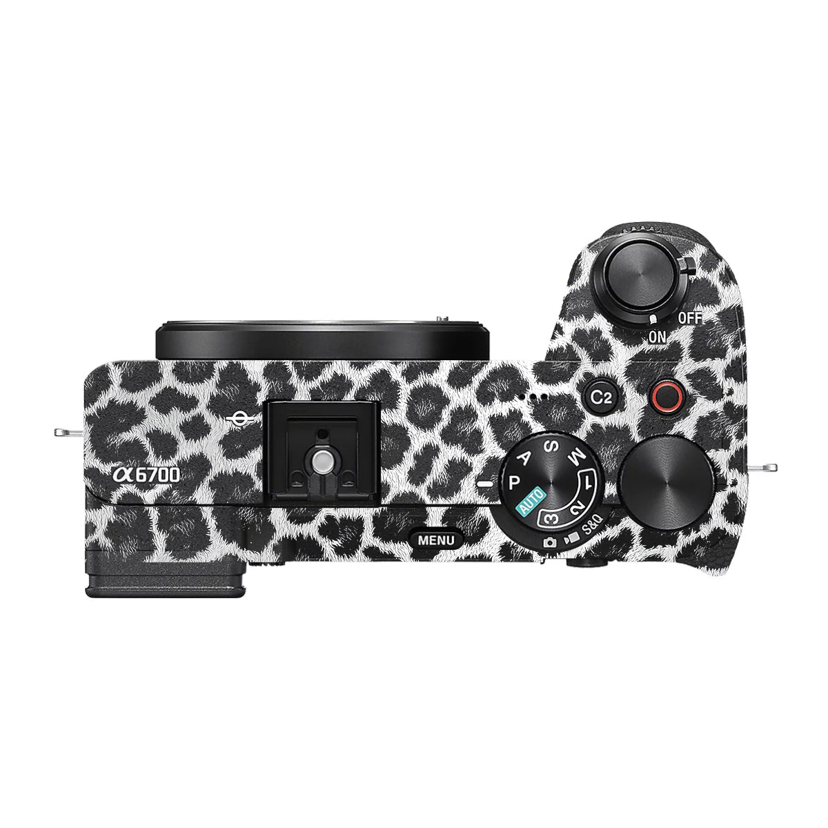 Snow Leopard Spots Sony A6700 Camera Skin