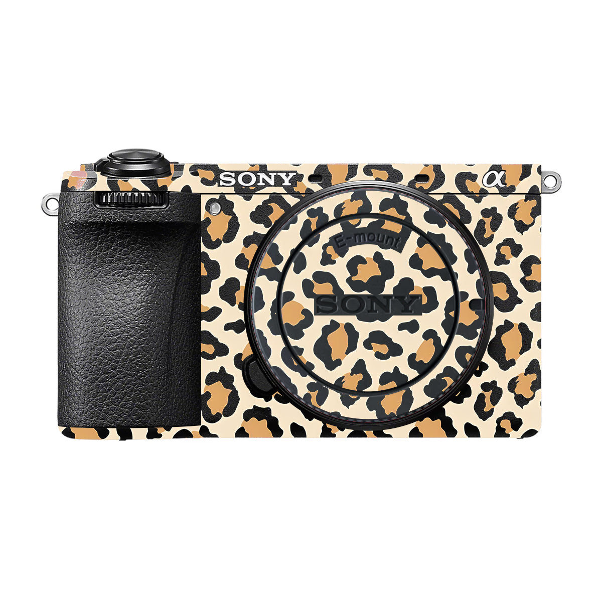 Sandy Leopard Spots Sony A6700 Camera Skin