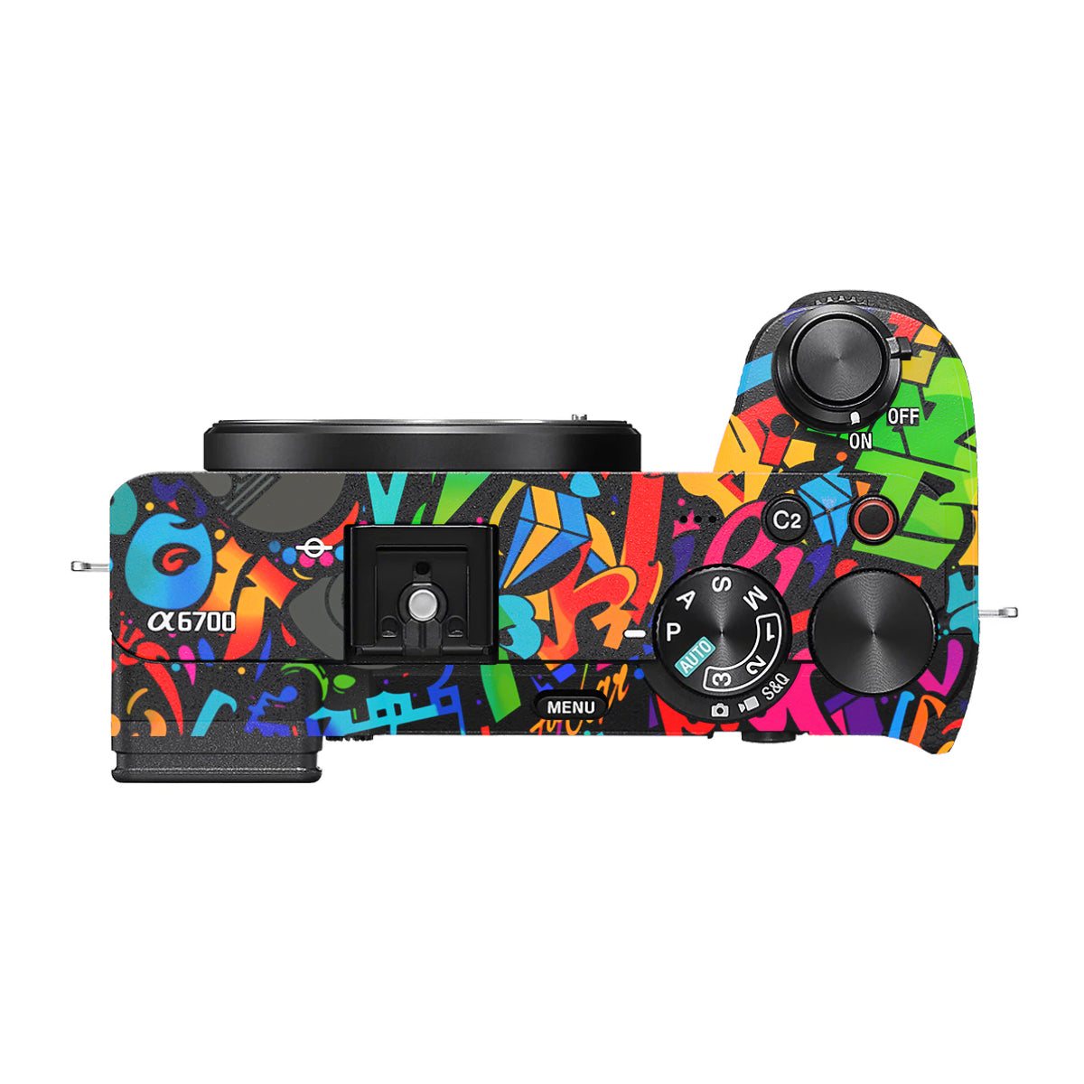 Colorful Urban Street Art Lettering Sony A6700 Camera Skin