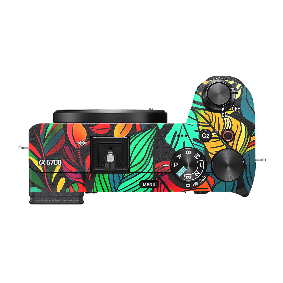 Tropical Jungle Leaves Sony A6700 Camera Skin