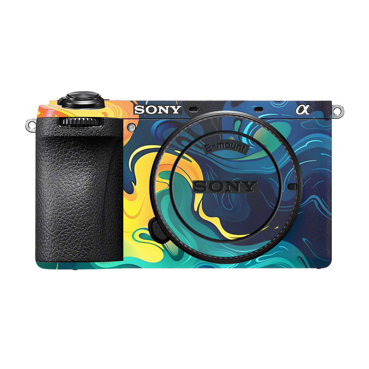 Rainbow Liquid Fusion Sony A6700 Camera Skin