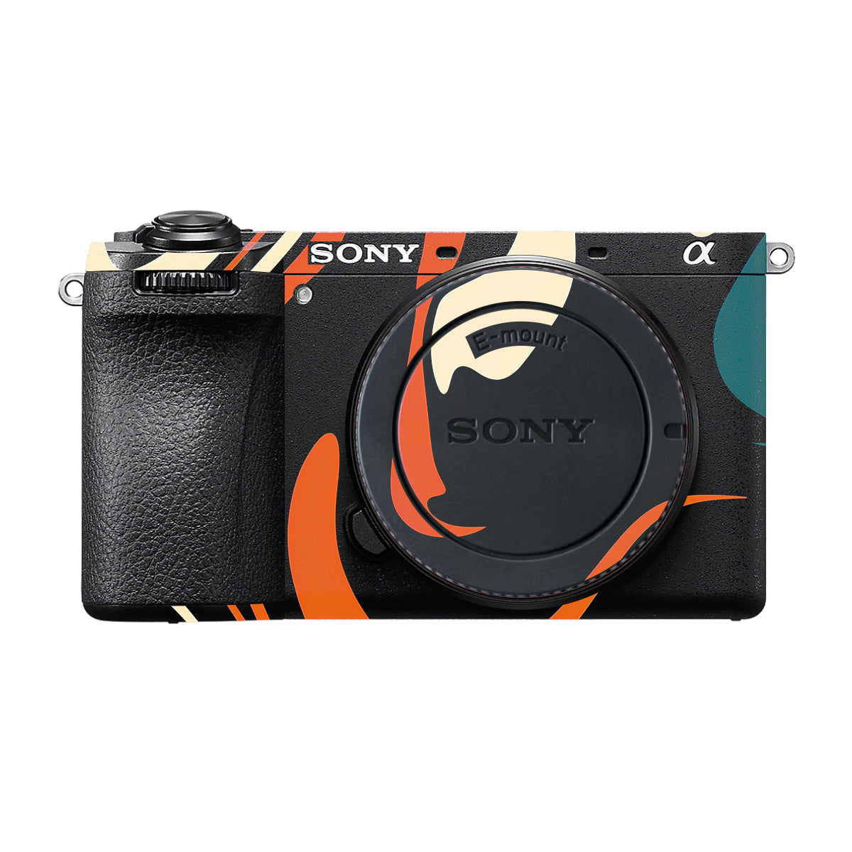 Mid-Century Abstract Swirl Sony A6700 Camera Skin