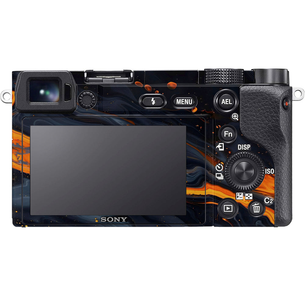 Lava Marble Sony A6100 Camera Skins