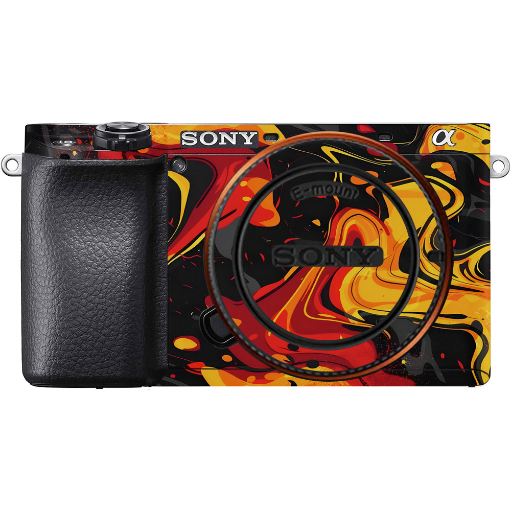 Lava Burst Sony A6100 Camera Skins