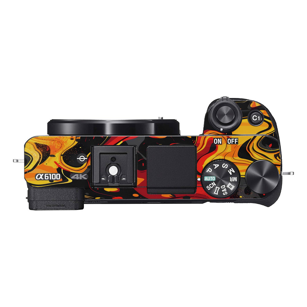 Lava Burst Sony A6100 Camera Skins