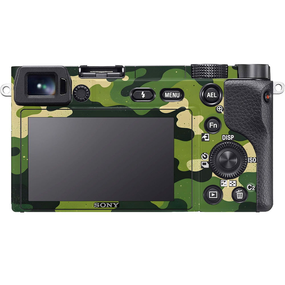 Camouflage Pattern Sony A6100 Camera Skins