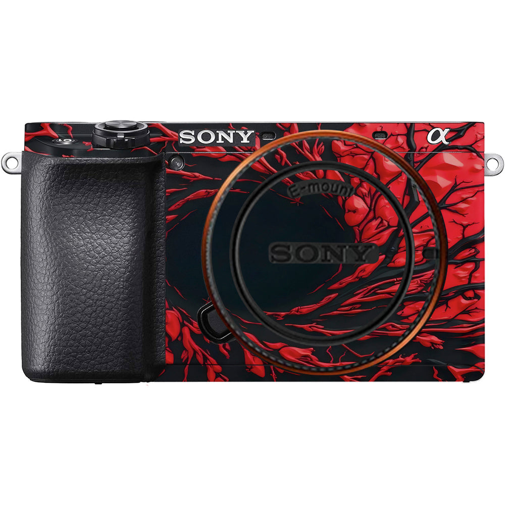 Venom Red Sony A6100 Camera Skins