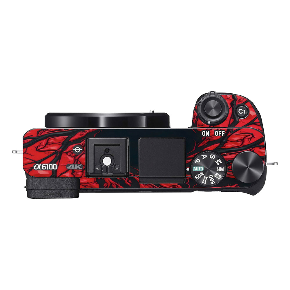 Venom Red Sony A6100 Camera Skins