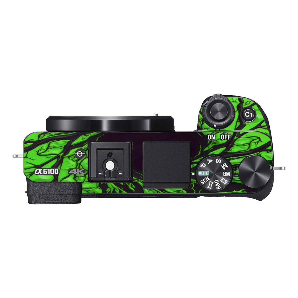 Venom Green Sony A6100 Camera Skins
